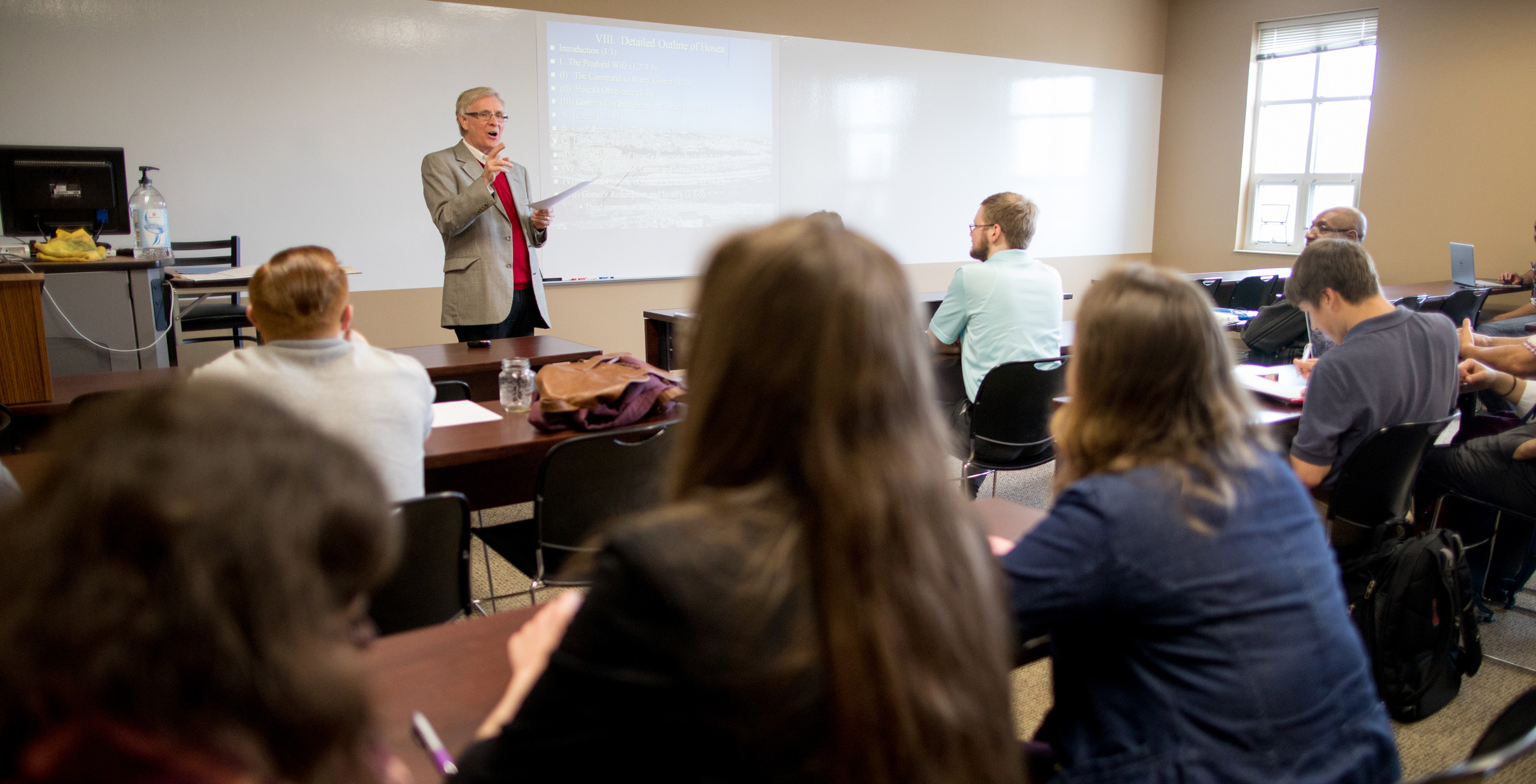 Dr. Miller in class