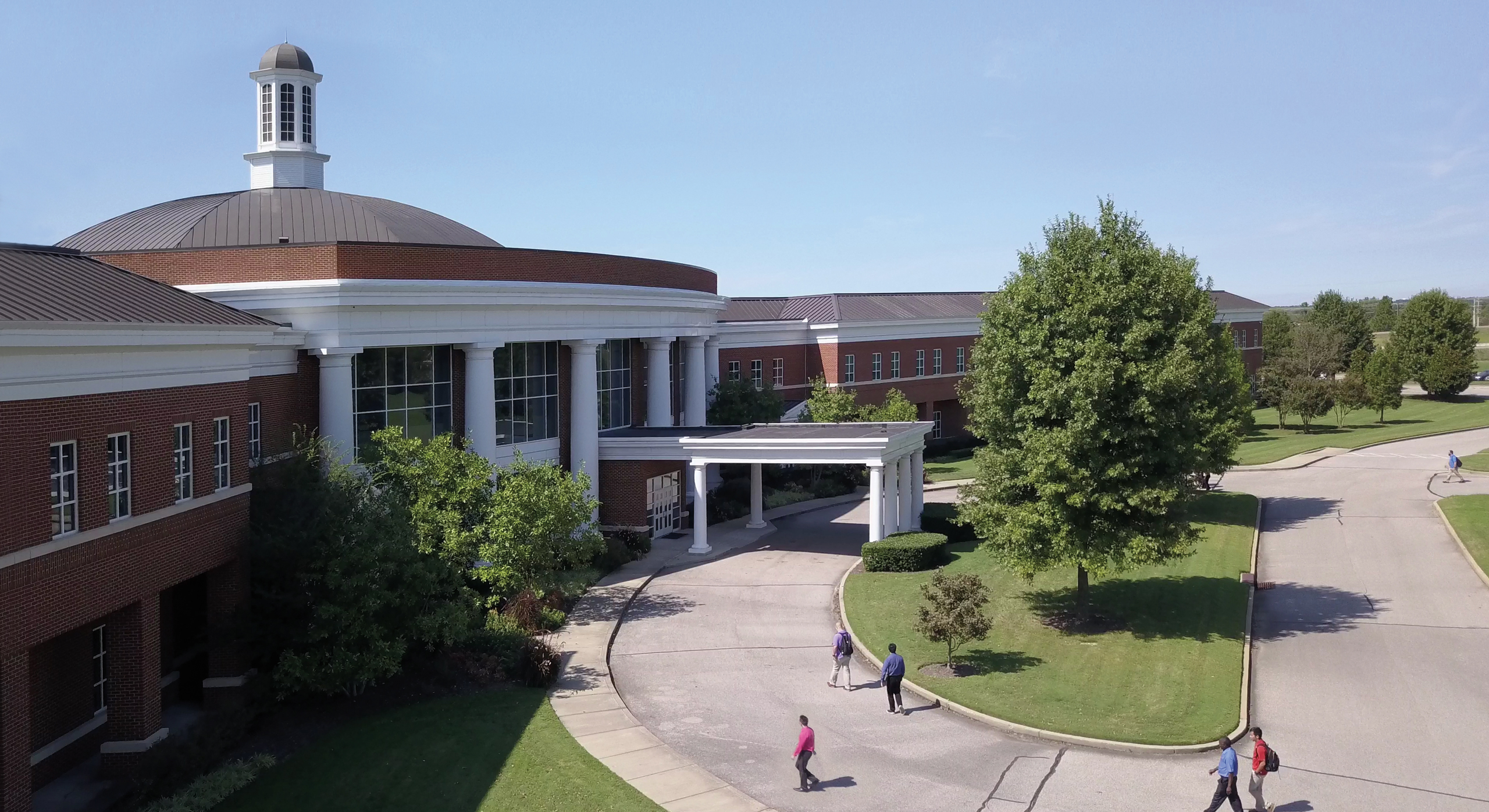 Aerial campus view