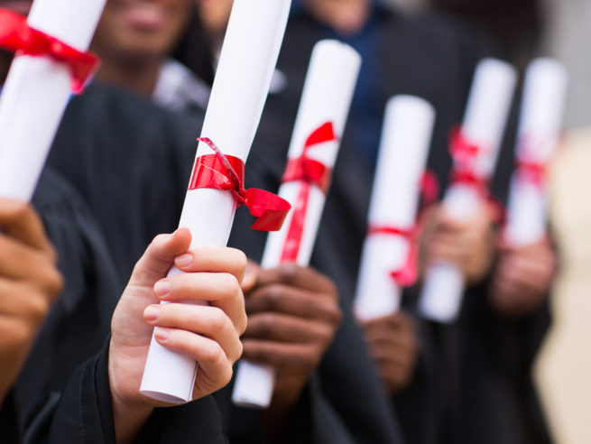 MABTS graduates with certificates